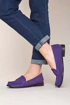 Женские замшевые лоферы Petrel Suede Moshulu, фиолетовый