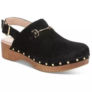 Женские замшевые сабо с заклепками Hilda Sam Edelman, цвет black/suede