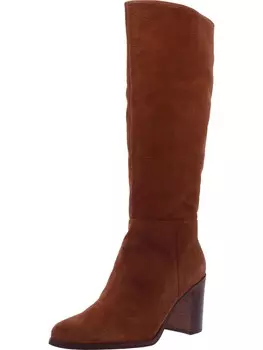 Женские замшевые сапоги до колена Parnela с боковой молнией Vince Camuto, цвет Warm Caramel Verona Lizard Embossed