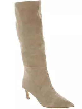 Женские замшевые сапоги Lavan с острым носком до колена Steve Madden, цвет oatmeal suede