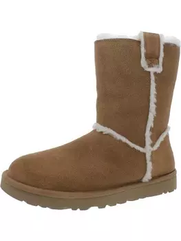 Женские замшевые шерстяные зимние и зимние ботинки UGG, цвет Chestnut