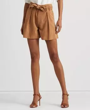 Женские замшевые шорты с поясом Lauren Ralph Lauren, мульти