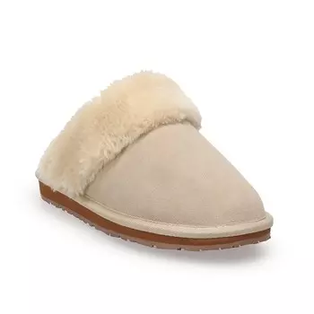 Женские замшевые тапочки Clarks из искусственного меха, цвет Natural