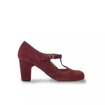 Женские замшевые туфли бордового цвета Mad Pumps, бордовый