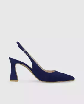 Женские замшевые туфли-лодочки без задника Lodi, синий