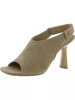 Женские замшевые туфли на каблуке с открытым носком Quest Vince, цвет Dune Suede