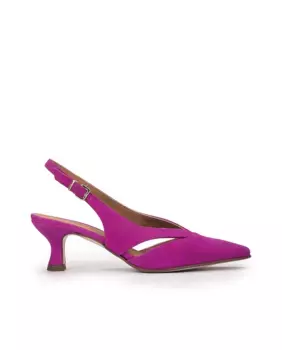 Женские замшевые туфли с пяткой на пятке Pedro Miralles, фиолетовый