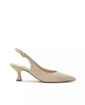 Женские замшевые туфли с пяткой на пятке Paco Gil, бежевый