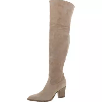 Женские замшевые высокие сапоги Daxton выше колена Steve Madden, цвет taupe suede