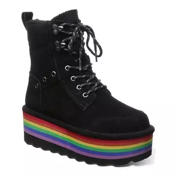 Женские замшевые зимние ботинки Bearpaw Retro Alicia, черный