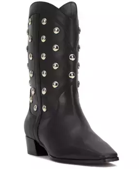 Женские западные сапоги Prilie с шипами и острым носком Vince Camuto, черный
