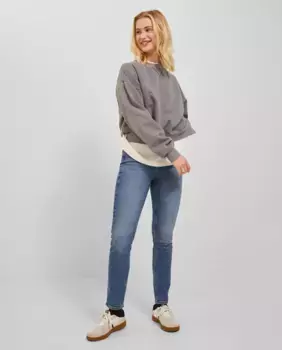 Женские зауженные джинсы Berlin с высокой посадкой Jack & Jones, индиго/синий