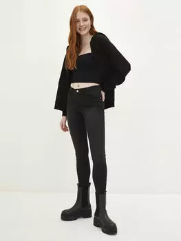 Женские зауженные джинсы Rodeo с нормальной талией и карманами LCW Jeans