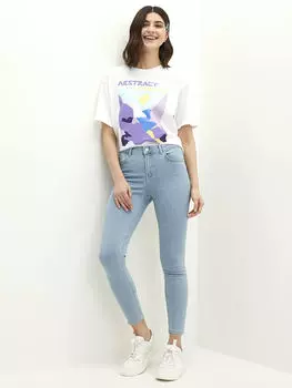 Женские зауженные джинсы Rodeo с нормальной талией и карманами LCW Jeans