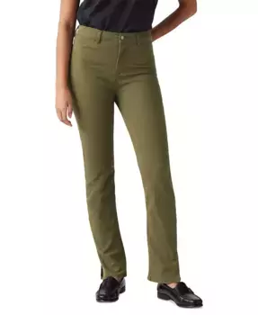 Женские зауженные джинсы с высокой посадкой 724 Straight-Leg Levi's, зеленый