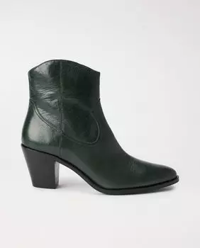 Женские зеленые кожаные ботильоны Salsa Jeans, зеленый