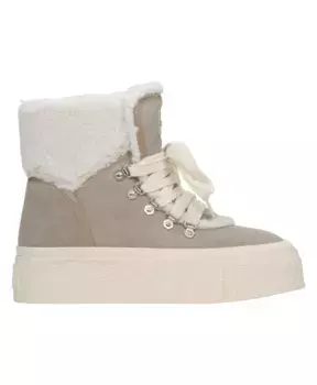 Женские зимние ботильоны из натурального велюра es8 er00115190 Estro, серый