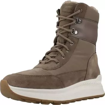 Женские зимние ботинки Geox, цвет brown/gris elefante/gris elefante