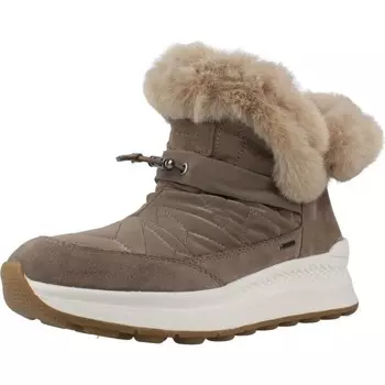 Женские зимние ботинки Geox, цвет brown/gris elefante/gris elefante