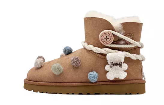 Женские зимние ботинки Mini Bailey Bow II, коричневые Ugg