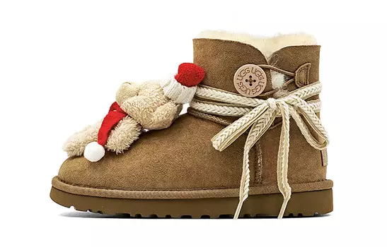 Женские зимние ботинки Mini Bailey Bow II, красные Ugg