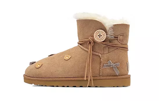 Женские зимние ботинки Mini Bailey Bow II, коричневые Ugg