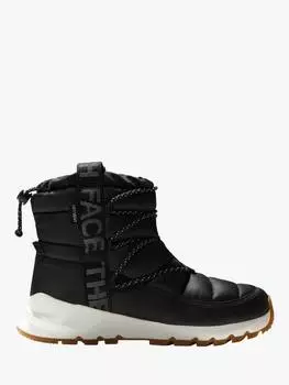 Женские зимние ботинки на шнуровке с термобаллоном The North Face, черный/белый