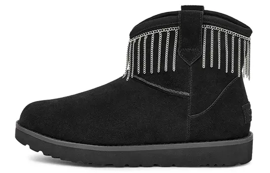 Угги UGG Classic Mini Fringe 'Black' Women's