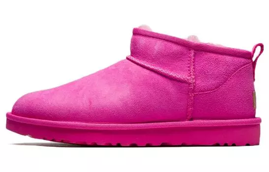 Женские зимние ботинки Ugg CLASSIC ULTRA MINI, цвет carnation pink