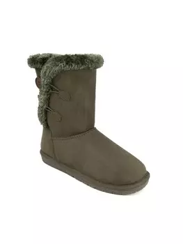 Женские зимние и зимние ботинки из искусственной замши Marty для холодной погоды Sugar, зеленый