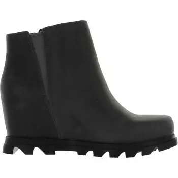 Женские зимние и зимние ботинки на танкетке с молнией Joan Of Arctic Wedge III на молнии Sorel, цвет Quarry/Black