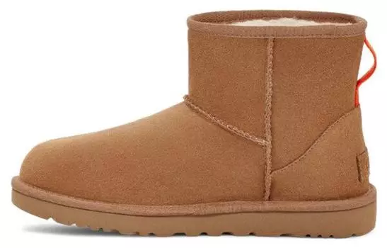 Женские зимние сапоги UGG CLASSIC MINI, каштан