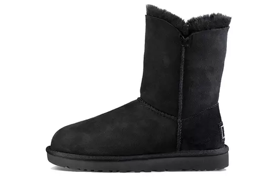 Угги UGG Classic Bling Button Fleece Lined Black Women's