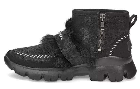 Угги UGG Fluff Punk Ankle Boot 'Black' Women's