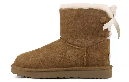Угги UGG Mini Continuity Bow Fleece Lined Brown Women's