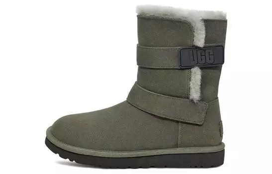 Угги UGG Bailey Graphic Logo Strap Boot 'Olive Green' Women's