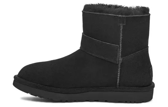 Угги UGG Mini Bailey Graphic Logo Strap Boots 'Black' Women's