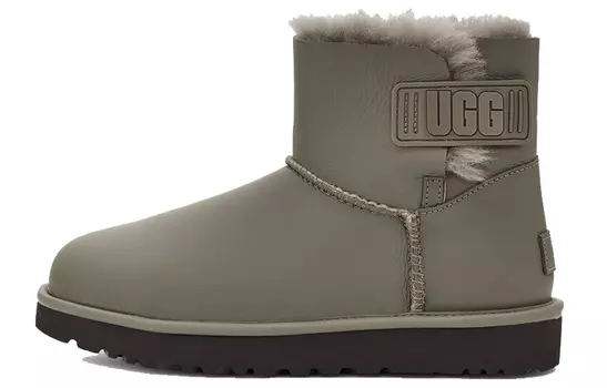 Угги UGG Mini Bailey Logo Strap 'Army Green' Women's