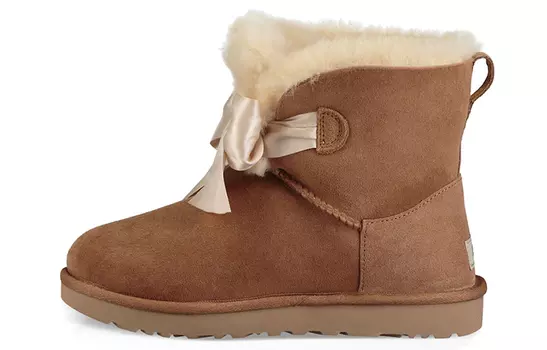Угги UGG Gita Bow Mini Fleece Lined Brown Women's