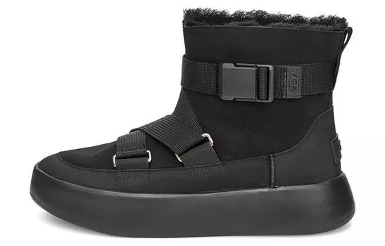 Угги UGG Classic Boom Buckle Snow Boots Black Women's