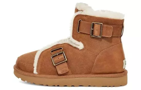 Угги UGG Dune Mini Buckle Boot Fleece Lined Brown Women's