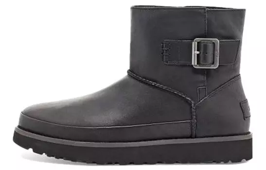 Угги UGG Classic Deconstructed Mini Fleece Lined Black Women's