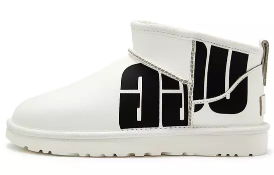 Угги UGG Classic Ultra Mini Broken Logo 'White' Women's