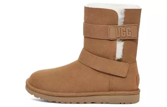 Угги UGG Bailey Graphic Logo Strap Boot 'Brown' Women's