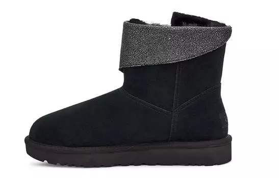 Угги UGG Classic Caviar Mini Fleece Lined Black Women's