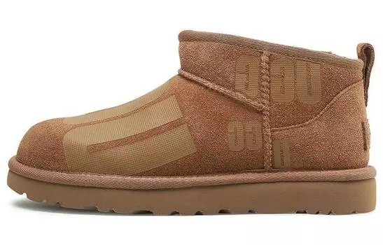 Женские зимние сапоги угги, темно-бордовый