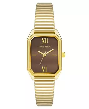 Женские золотистые часы-браслет из металла, 24 мм Anne Klein, золотой
