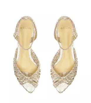 Женские золотистые сандалии на плоской подошве Agatha Alexandre Birman, золотой