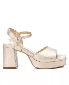 Женские золотые босоножки на платформе на каблуке XTI, золото