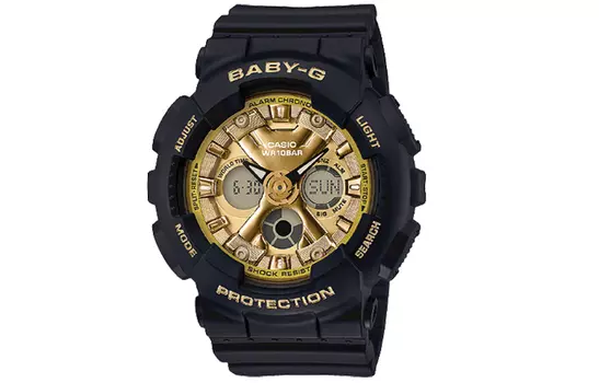 Женские золотые часы BABY-G BA-130-1A3 CASIO